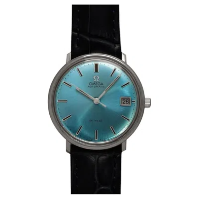 Pre-owned Omega 1969  De Ville Vintage Mens Cal. 565 Automatic Azure Mist Blue Dial Watch