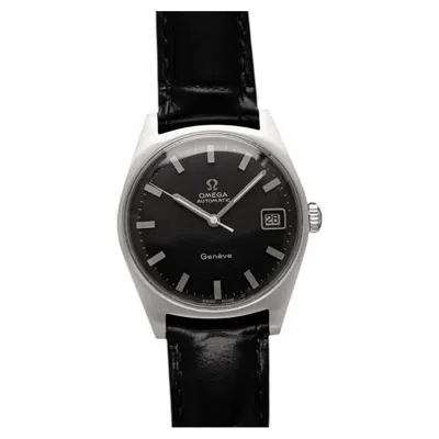 Pre-owned Omega 1969  Geneve Vintage Mens Cal. 565 Automatic Watch With Black Dial - Ss
