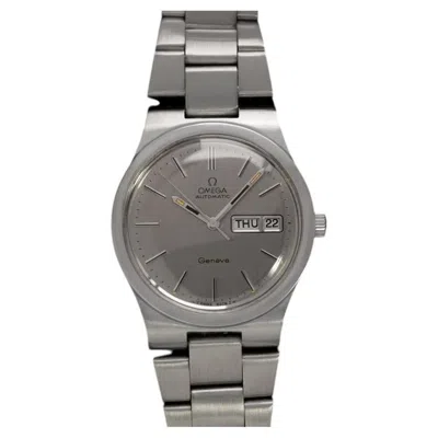 Pre-owned Omega 1970's  Geneve Vintage Retro Full Size Day Date Mens Watch - Stainless Stee In Multi