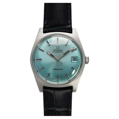 Pre-owned Omega 1971  Geneve Vintage Mens Cal. 565 Automatic Watch With Tiffany Blue Dial