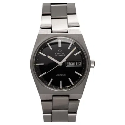 Pre-owned Omega 1972  Geneve Vintage Retro Automatic Day Date Mens Dial Watch - Stainless S In Multiple