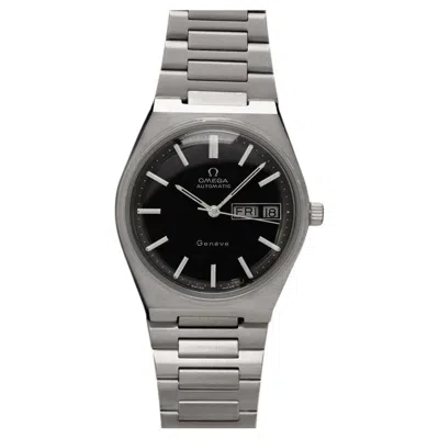 Pre-owned Omega 1975  Geneve Vintage Mens Automatic Day Date Bracelet Watch - Stainless S In Multiple