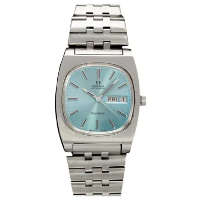 Pre-owned Omega 1975  Geneve Vintage Retro Automatic Day Date Mens Dial Watch - Stainless S In Multiple