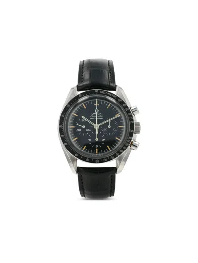 Pre-owned Omega 1990 Speedmaster 42mm In Black