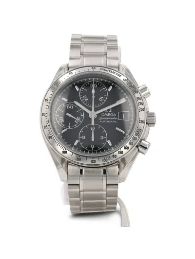 Pre-owned Omega 1990 Speedmaster Tachymeter 39mm Watch In Black