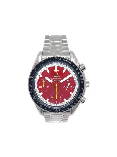 Pre-owned Omega 1990s Speedmaster 42mm In Red