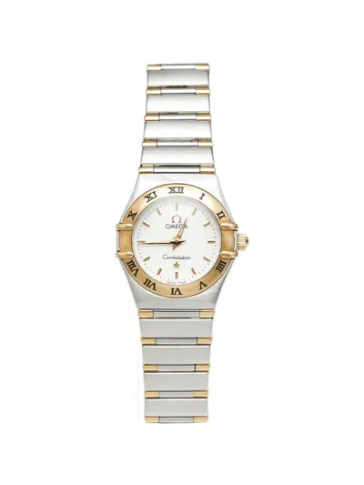 Pre-owned Omega 1998 Constellation 22.5mm Watch In White