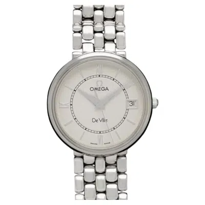 Pre-owned Omega 1998  De Ville Prestige Mens Thin Dress Watch With Date & Bracelet - Ss In Multiple