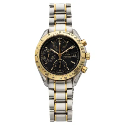 Pre-owned Omega 2000s  Speedmaster Reduced 3313.5000 Two-tone Black Dial Auto 40mm