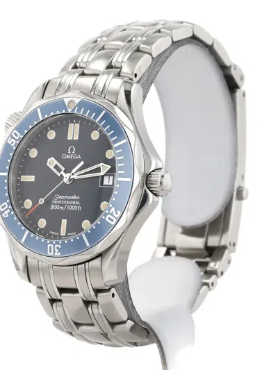 Pre-owned Omega 2000s Seamaster 36mm Watch In Blue