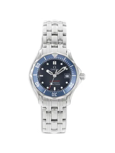 Pre-owned Omega 2010 Seamaster Diver 28mm Watch In Blue