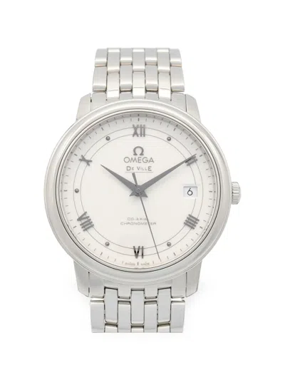 Pre-owned Omega 2020s De Ville Prestige 37mm Watch In White