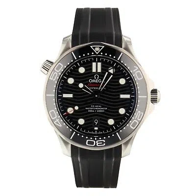 Pre-owned Omega 2024  Seamaster Diver 300m Black 42 Mm Steel Watch 210.32.42.20.01.001