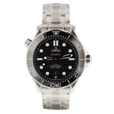 Pre-owned Omega 2024  Seamaster Diver 300m Steel 42 Mm Black Dial Watch 210.30.42.20.01.001