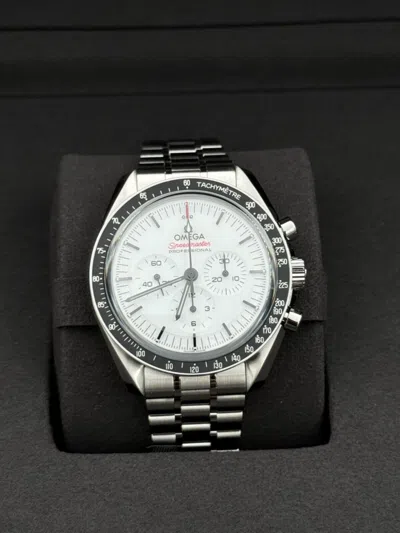 Pre-owned Omega 2024  Speedmaster Moonwatch White Dial 42mm Watch 310.30.42.50.04.001