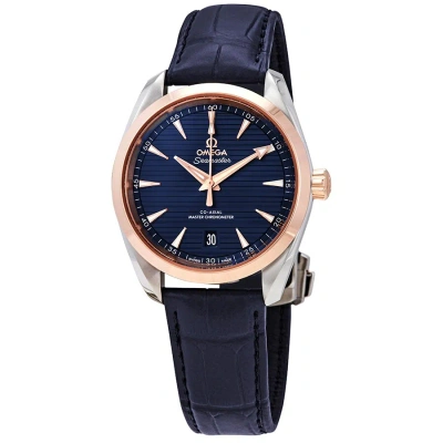 Omega Aqua Terra 150m Co-axial Master Chronometer Automatic 38 Mm Men's Watch 220.23.38.20.03.001 In Blue
