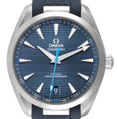 Pre-owned Omega Aqua Terra Seamaster Blue Dial Mens Watch 41mm 220.12.41.21.03.002