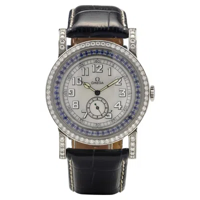 Pre-owned Omega Aquarella Men's Wristwatch, Diamond & Sapphire, 2011, Swiss Made In Multi