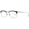 Omega Black Men Optical Frames In Silver