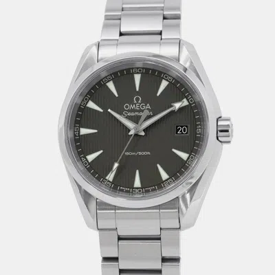 Pre-owned Omega Black Stainless Steel Seamaster Aqua Terra 231.10.39.60.06.001 Automatic Men's Wristwatch 38.5mm