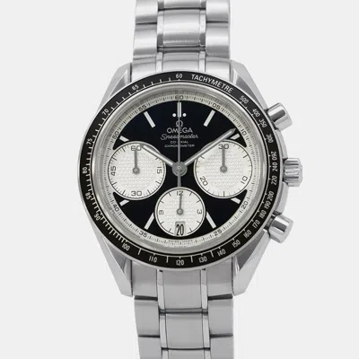 Pre-owned Omega Black Stainless Steel Speedmaster 326.30.40.50.01.002 Automatic Men's Wristwatch 40 Mm