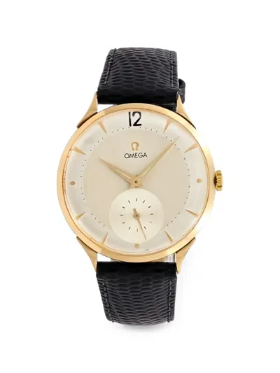 Pre-owned Omega Caliber 265 37mm Watch In Neutrals