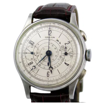 Pre-owned Omega Chronograph Calibre 33.3 – Stainless Steel, Circa 1944 In Multi