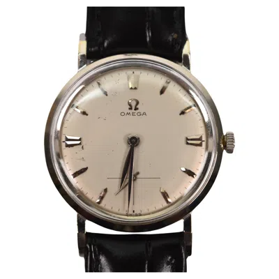 Pre-owned Omega Classic  302 14k White Gold Men's Wrist Watch