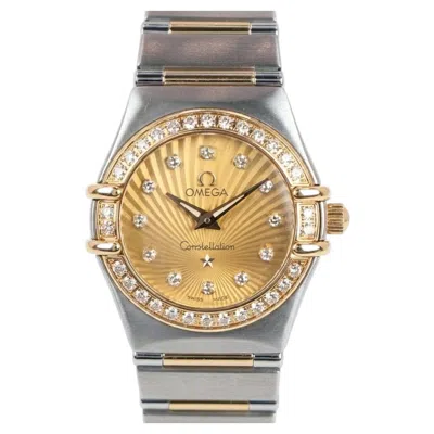 Pre-owned Omega Constellation 160th Anniversary Diamond Bezel & Dial Two-tone Watch In Multiple