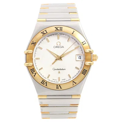 Pre-owned Omega Constellation 18k Yellow Gold & Stainless Steel Quartz Men's Watch