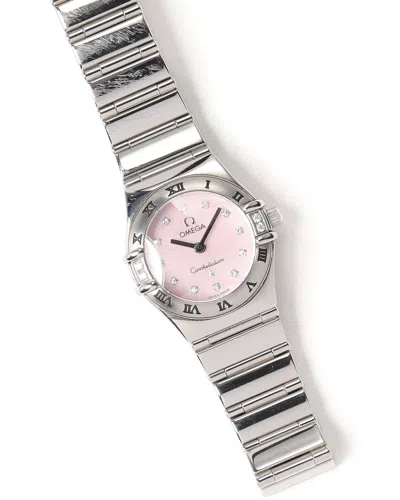 Omega Constellation 22mm Mop Dial 2004 Watch In Silver