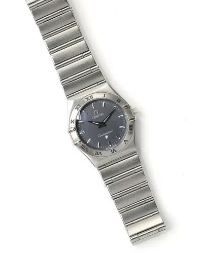 Pre-owned Omega Constellation 24mm 1997 Watch In Grey