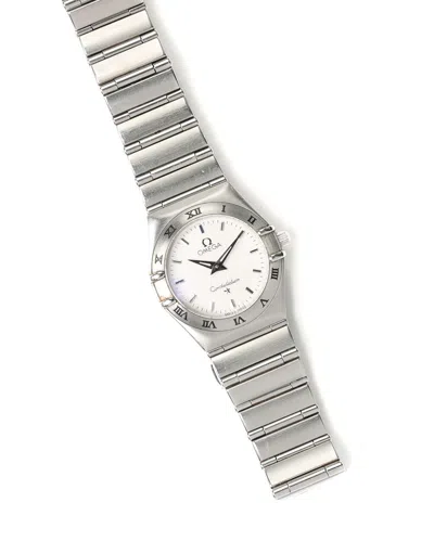 Pre-owned Omega Constellation 24mm 1998 Watch In White