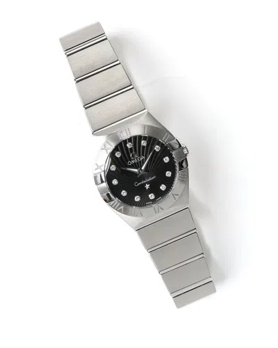 Pre-owned Omega Constellation 24mm 2012 Full Set Watch In Black