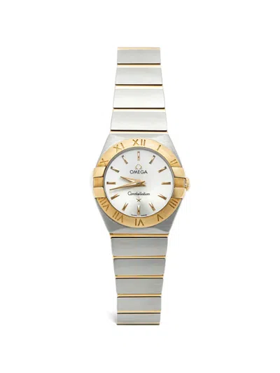 Pre-owned Omega Constellation 24mm Watch In White