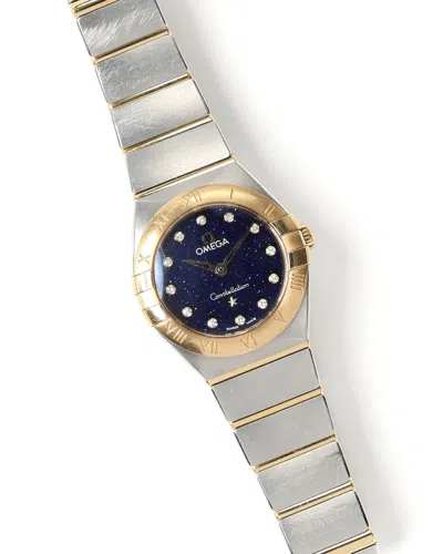 Omega Constellation 25mm Aventurine Dial 2022 Watch In Silver