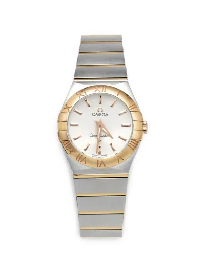 Pre-owned Omega Constellation 27mm Watch In White