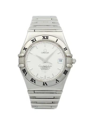 Pre-owned Omega Constellation 35.5mm Watch In White