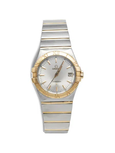 Pre-owned Omega Constellation 35mm Watch In Silver