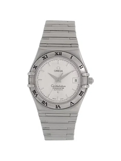 Pre-owned Omega Constellation 36mm Watch In Silver