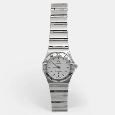 Pre-owned Omega Constellation 795.1203 Silver Dial Stainless Steel Women's Wristwatch 22.50 Mm