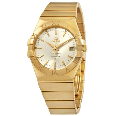 Omega Constellation Automatic 18kt Yellow Gold Chronometer Silver Dial Ladies Watch 123.50.35.20.02.