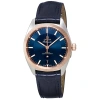 OMEGA OMEGA CONSTELLATION AUTOMATIC BLUE DIAL BLUE LEATHER MEN'S WATCH 130.23.39.21.03.001