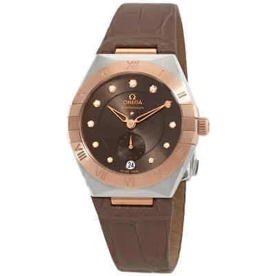 Pre-owned Omega Constellation Automatic Chronometer Diamond Ladies Watch 131.23.34.2063001