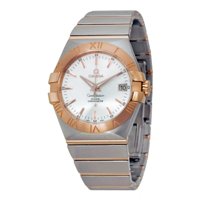 Omega Constellation Automatic Chronometer Silver Dial Men's Watch 123.20.35.20.02.001 In Gold / Rose / Silver / Skeleton