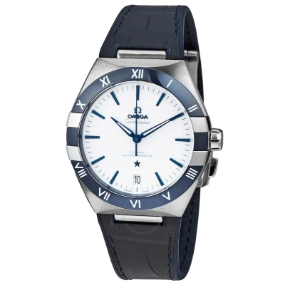 Omega Constellation Automatic Chronometer White Dial Men's Watch 131.33.41.21.04.001 In Blue