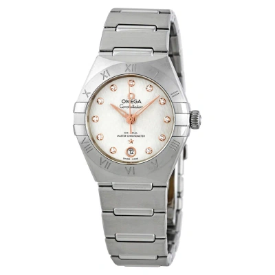 Omega Constellation Automatic Diamond Silver Dial Ladies Watch 131.10.29.20.52.001 In Metallic