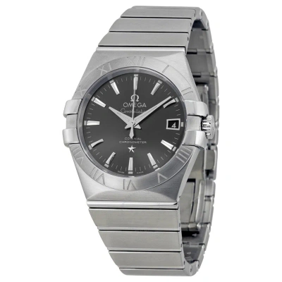 Omega Constellation Automatic Grey Dial Stainless Steel Men's Watch 123.10.35.20.06.001 In Metallic