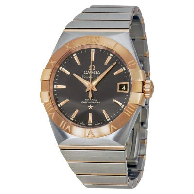 Omega Constellation Automatic Grey Dial Steel And 18kt Rose Goldmens Watch 123.20.38.21.06.002 In Two Tone  / Gold / Grey / Rose / Rose Gold / Skeleton