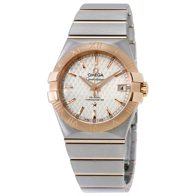 Omega Constellation Automatic Silver Dial Men's Watch 123.20.35.20.02.005 In Gold / Rose / Rose Gold / Silver